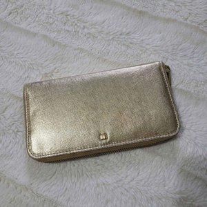 Gold Indigo Wallet, Great Shape!